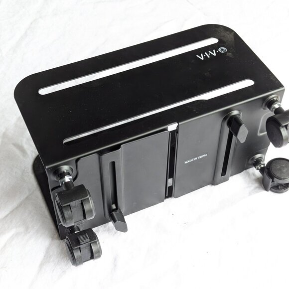 Black metal CPU cart by VIVO CART-PC01, wheeled CPU caddie for office computer - Picture 5 of 5